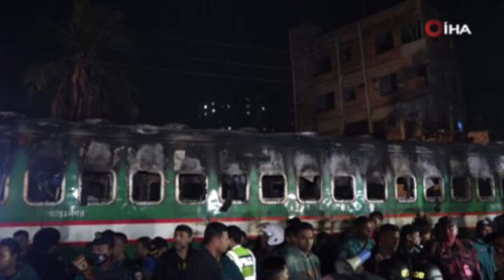 Bangladeş’te genel seçim öncesi yolcu treni kundaklandı: 4 ölü