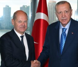 Cumhurbaşkanı Erdoğan, Almanya Başbakanı Olaf Scholz’u kabul etti