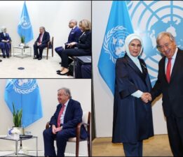 Emine Erdoğan, BM Genel Sekreteri Antonio Guterres’le görüştü