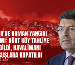 İzmir’de Orman Yangını Alarmı: Dört Köy Tahliye Edildi, Havalimanı Uçuşlara Kapatıldı