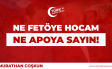 Murathan Coşkun: Ne Fetö’ye Hocam Dedik, Ne Apo’ya Sayın!